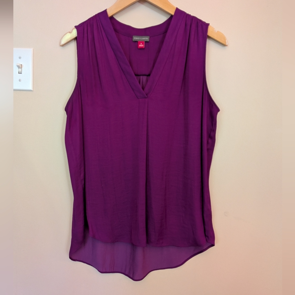 Vince Camuto Purple Sleeveless Blouse - Small